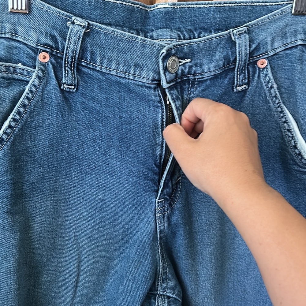 Gap Petite 90s Carpenter Ankle Straight Leg Jeans. Size 4P/ 27P - Picture 6 of 10